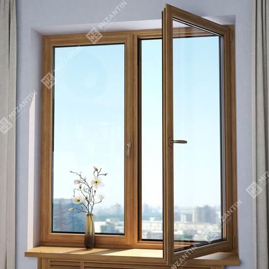 Деревянное окно Classic IV-92 из материалов: Сосна Дуб Лиственница