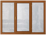 Трехстворчатое окно из дуба IV-78