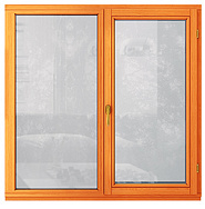 Двухстворчатое окно из лиственницы IV-78