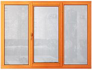 Трехстворчатое окно из лиственницы IV-78