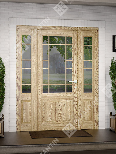 Деревянное окно Входные двери Combo из материалов: Сосна Дуб Лиственница