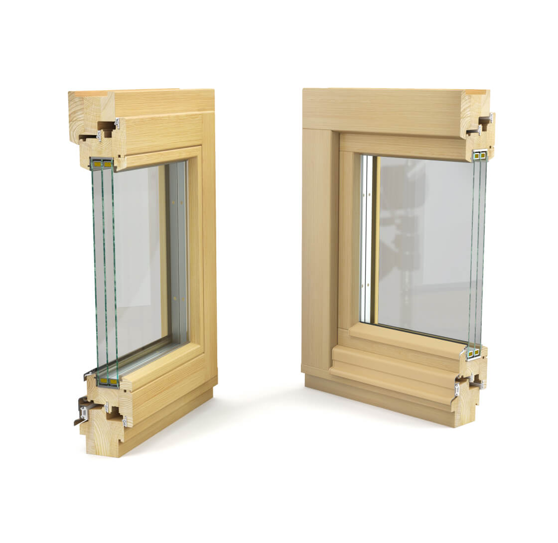 Деревянные окна из сосны