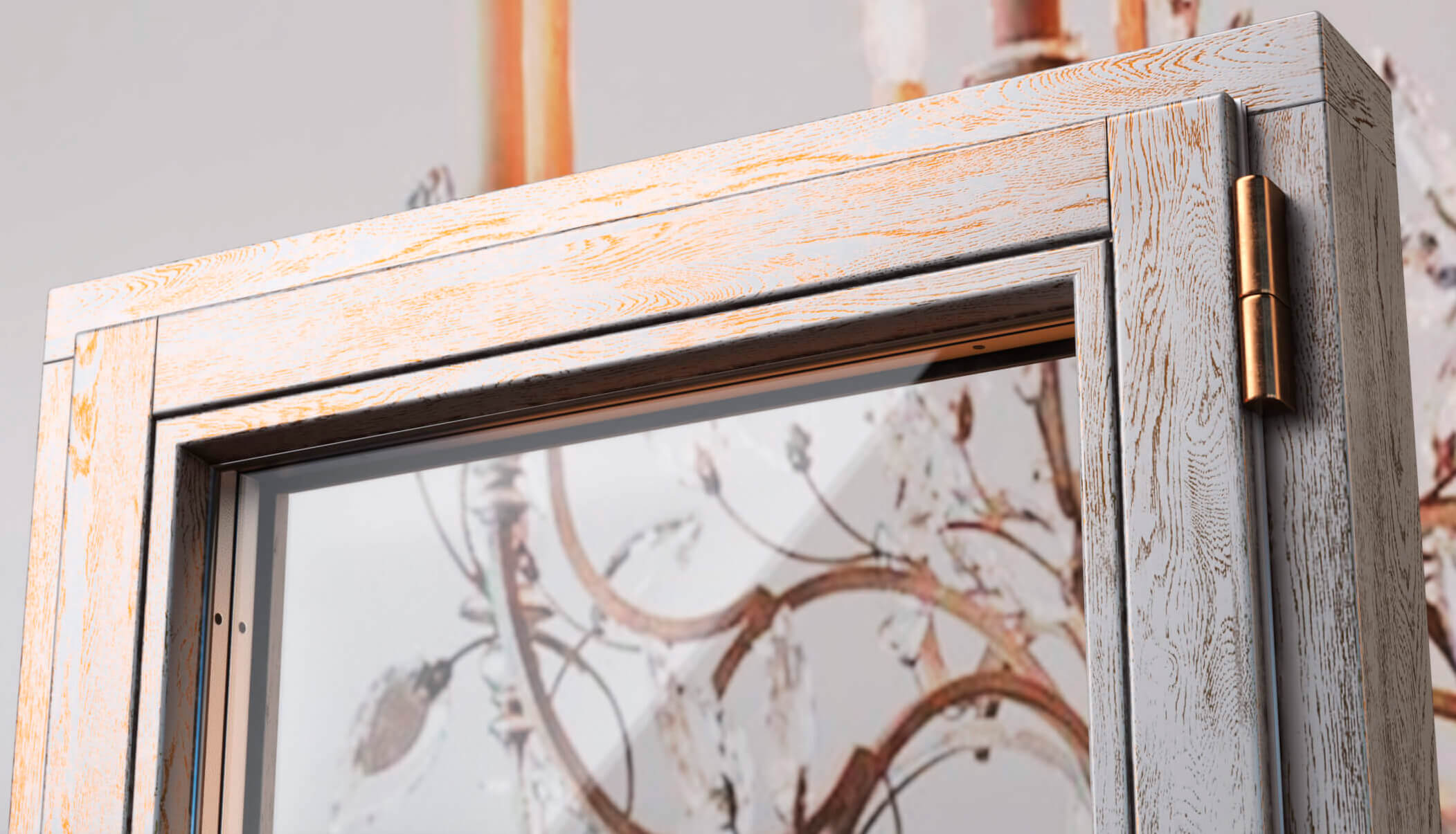 Деревянные окна с патиной