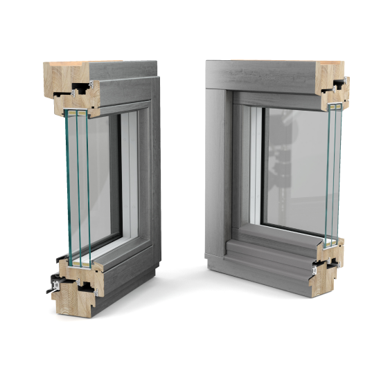 Деревянные окна Mizantin Silence