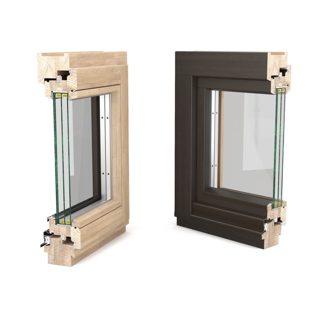 Деревянные окна Mizantin Silence