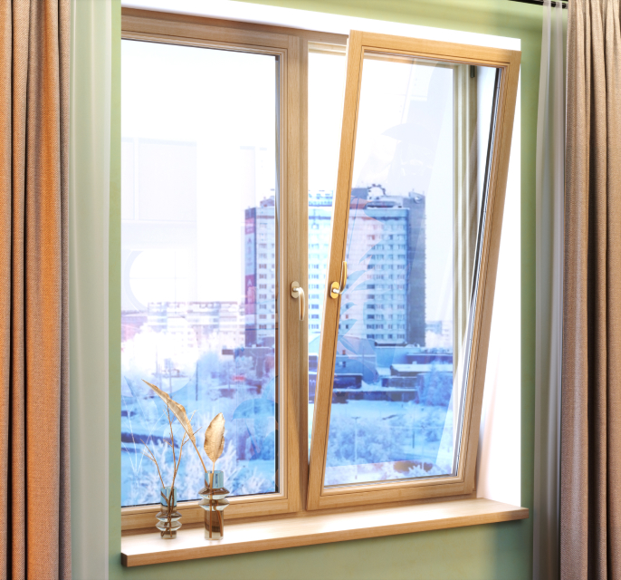 Теплые деревянные окна