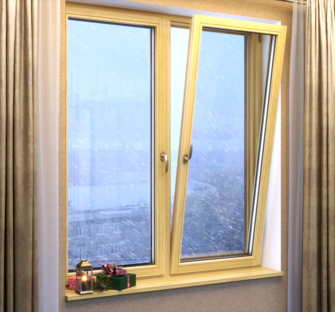 Деревянные окна в дом