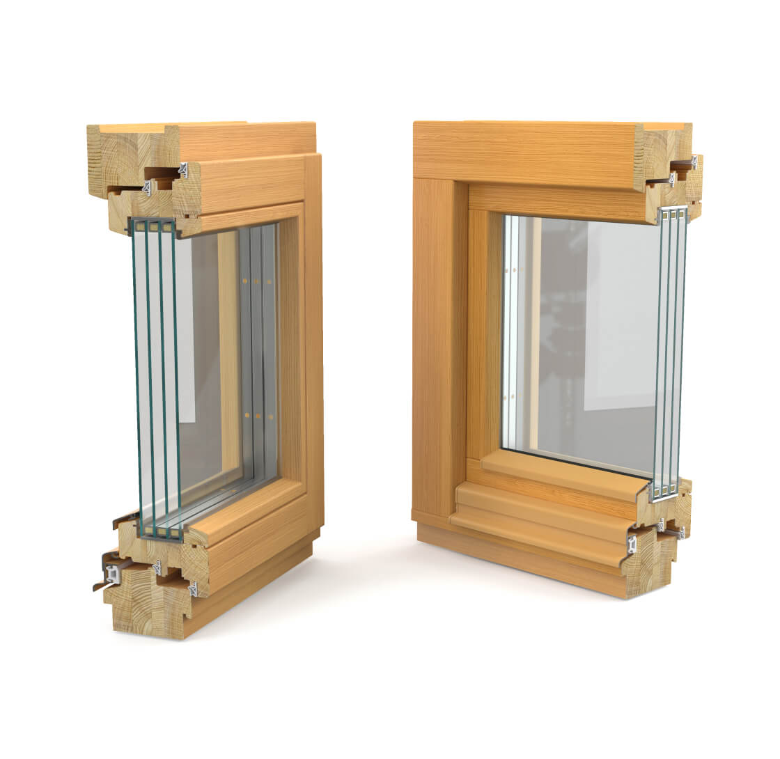 Деревянные окна Mizantin Thermo+